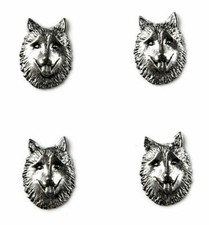 Husky Tuxedo Shirt Studs