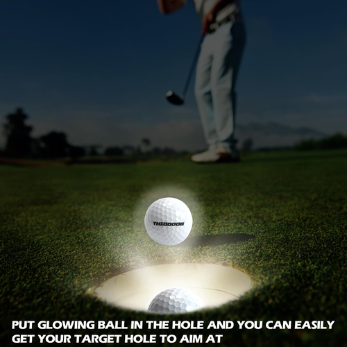 Pelotas de golf que brillan en la oscuridad. Pelotas de golf con luz LED nocturn - Picture 3 of 12