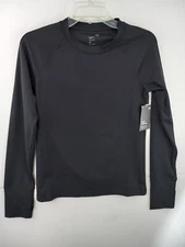 GAP GAPFIT Power You Women's Medium Black Long Sleeve Studio Top NWT $49.99