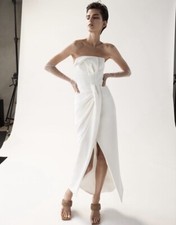 Maticevski Nightshift Plaster Gown Midi White Sz AU 8/ US 4 RRP 2800 Bridal