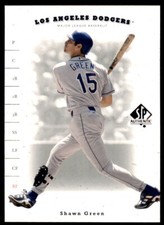 2001 SP Authentic Shawn Green . Los Angeles Dodgers #62