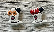 Set of 2 Terrifier Art the Clown charms compatible to crocs