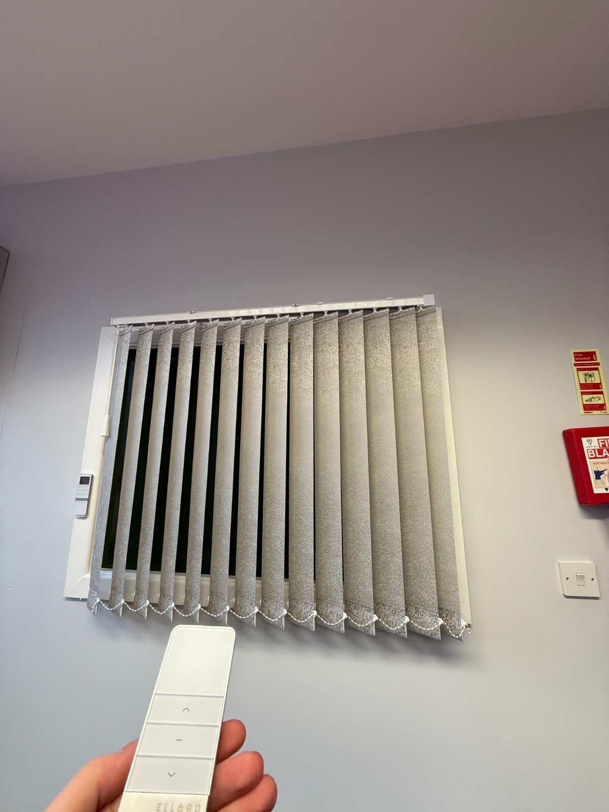 motorized vertical blind track