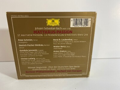 Bach Matthaus Passion 3枚セット Buy Bach: Matth„us-Passion (CD, Mar-1991, 3 Discs, Teldec