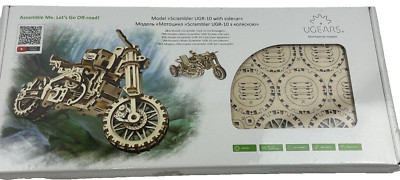 Scrambler UGR-10 with Slidecar. Mechanical 3D Puzzle Ugears