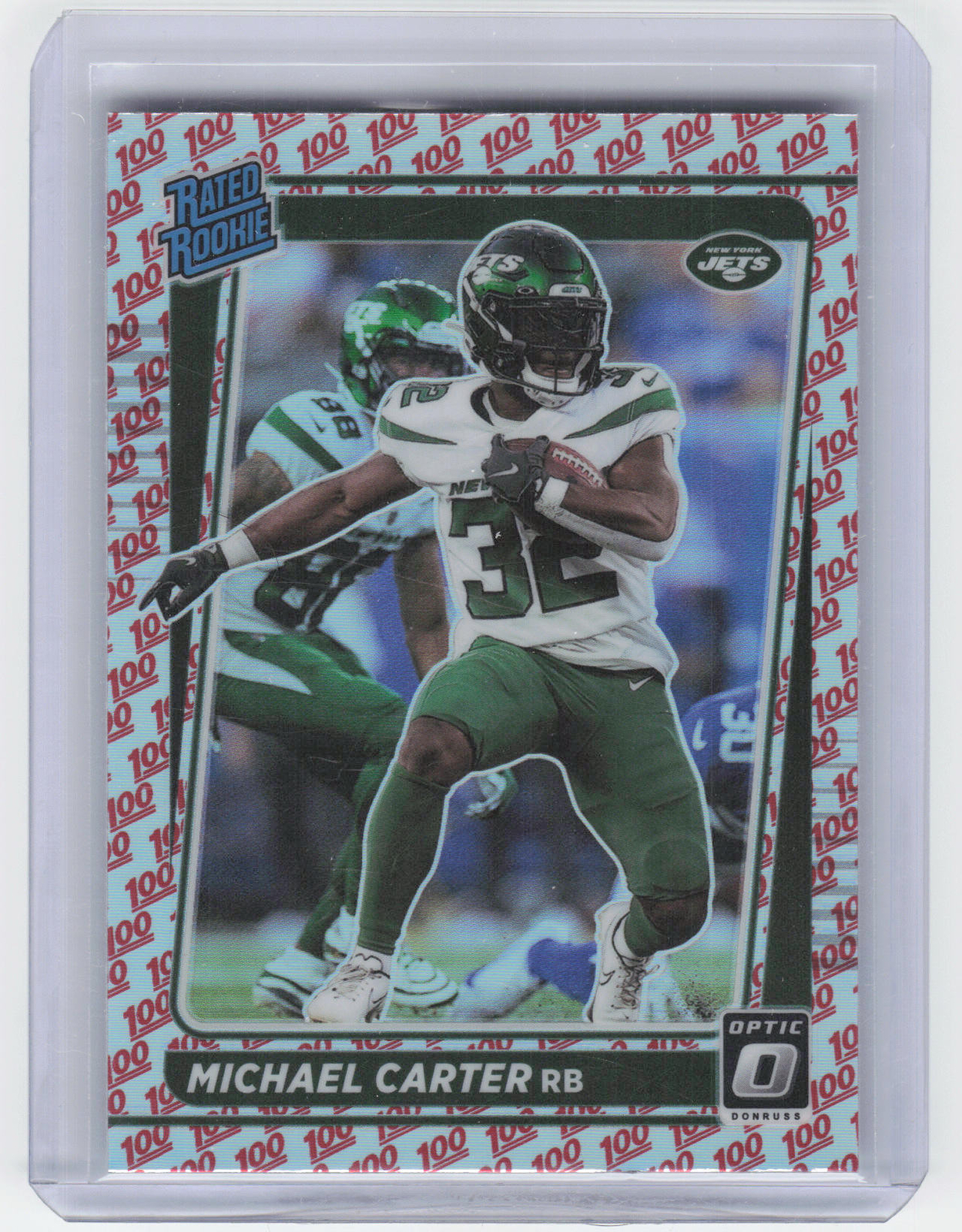 2021 Donruss Optic #235 Michael Carter One Hundred
