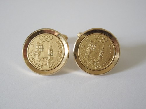 Boutons De Manchette Gemelli – Olympiade Munich 1972 – Collection Vintage