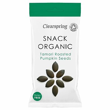 Clearspring Snack Bio Tamari geröstete Kürbiskerne 30g-3 Pack