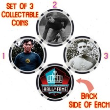MIKE MICHALSKE - PRO FOOTBALL HALL OF FAME - COLLECTABLE COIN SET