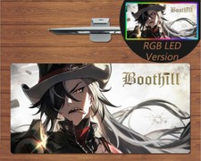 Anime RGB LED Large Mouse Pad Honkai Star Rail Boothill Gaming Mat Mousepad Gift
