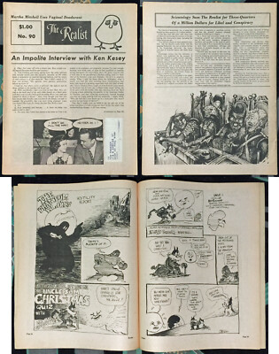 SCIENTOLOGY The REALIST #90 May 1971 KEN KESEY Counterculture Impolite Interview