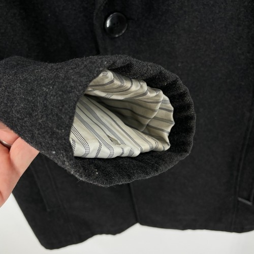 GUESS Men's Dark Gray Wool Blend Jacket Coat Size M - Picture 6 of 11