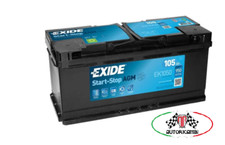 BATTERIA EXIDE EK1050 105 AH AMPERE TECNOLOGIA AGM CAMPER SERVIZI NAUTICA 