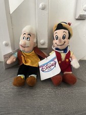 Disney Store Geppetto  Pinocchio Theme Parks Bean Bag Stuffed Plush w Tags