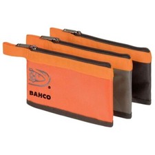 Bahco 3 Small Storage Zipper Pouch Hand Tool Parts Pocket Bag Cases, 4750FB7-01