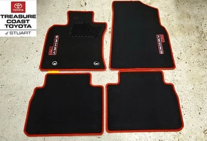 OEM TOYOTA CAMRY 2021-2024 TRD FLOOR MATS BLACK WITH RED STITCHING (For: Toyota Camry)