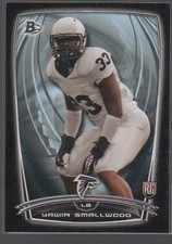 YAWIN SMALLWOOD  2014 BOWMAN BLACK BORDER ROOKIE CARD #94