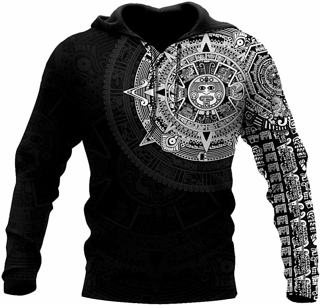 Aztec Mexico Warrior Symbol Mexican 3D Hoodie Unisex 3D All Over Printed