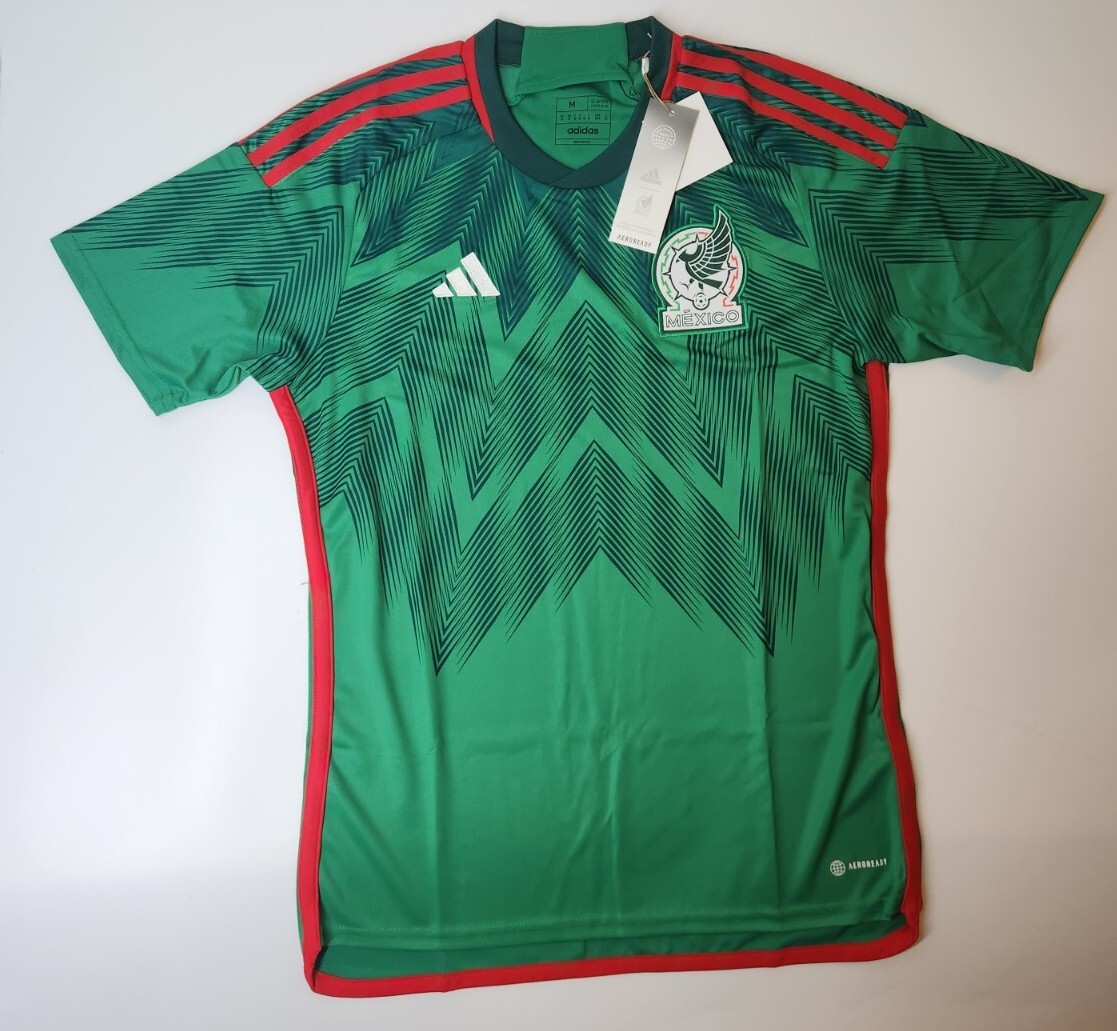 Mexico Home Aeroready Jersey Green Adidas 2022 M-2XL NWT