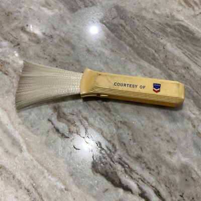 VINTAGE CHEVRON GAS OIL SERVICE STATION ADVERTISING CAR BROOM BRUSh