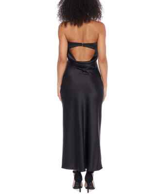 dalin dress- black long evening dress reviews Long Lace Sleeve Black Evening Dress – The Dress Outlet main image 1