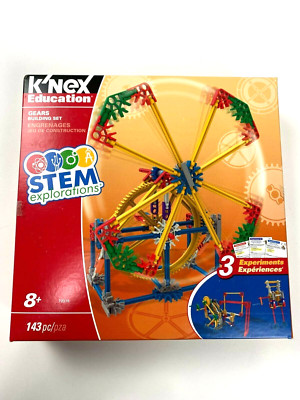 K'Nex Education Stem Explorations Gears Building Set Kit Kids Adults 143 Pieces 