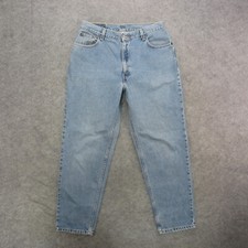 Vintage Levi's 550 Jeans Women's 14 Blue Light Wash High Rise Mom Jeans