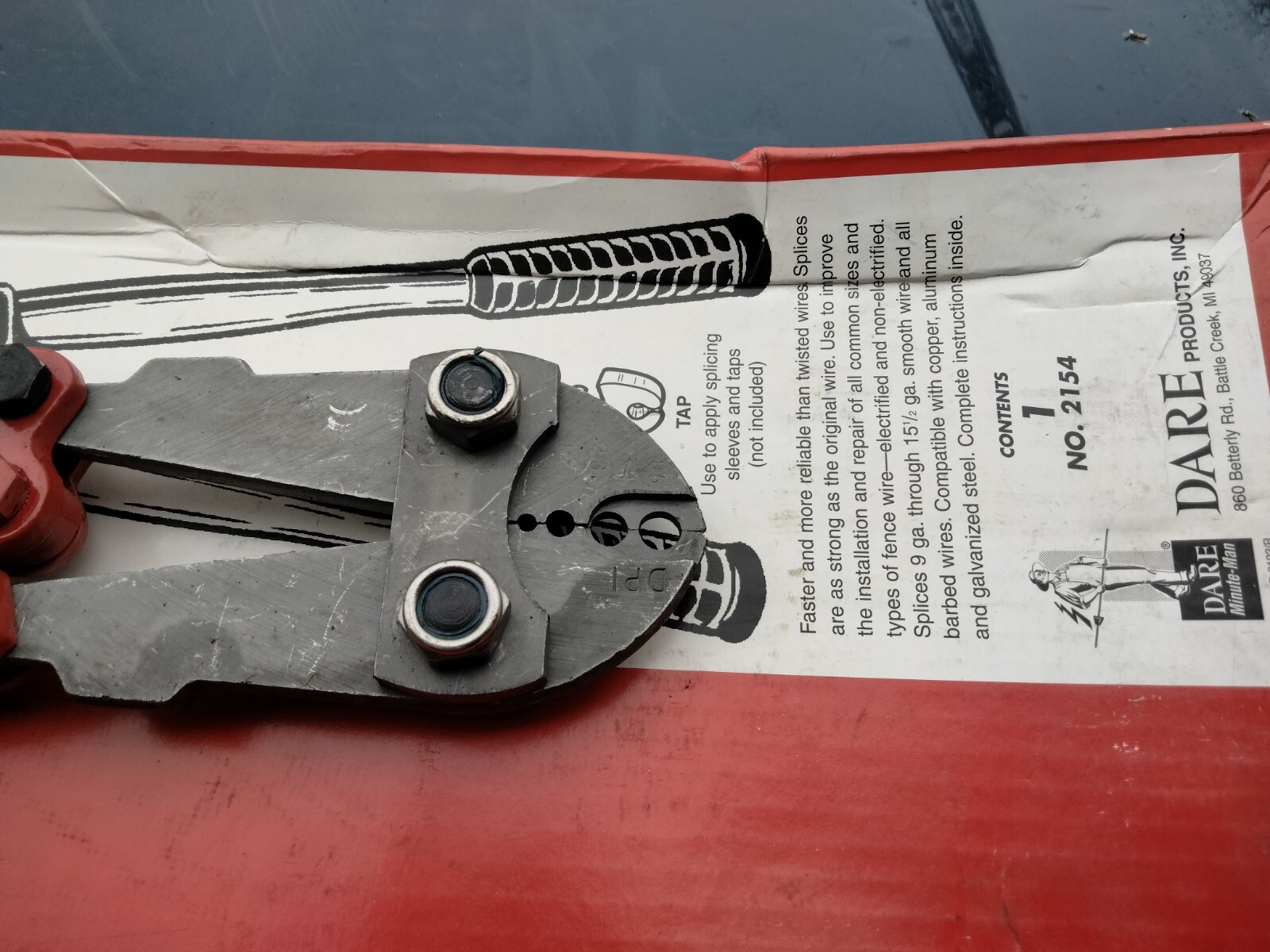 Dare 21" Long Electric Fence Sleeve Splice 4-Slot Crimping Tool 2154