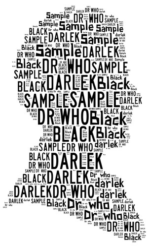 word art personalised gift present keepsake DR WHO DALEK fathers day step dad - Picture 3 of 4