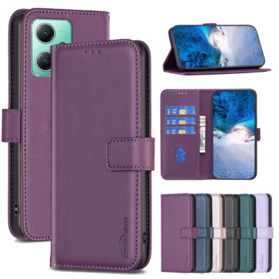 Leder Hülle für Xiaomi Poco X5 Pro Redmi Note 12 11 12T  Handy Tasche Flip Cover