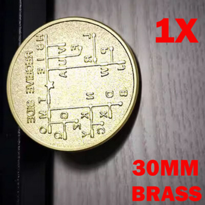 #ad Brass For CW Morse Code Decoder Chart Medal Commemorative Coin Gift Prize USA $8.79