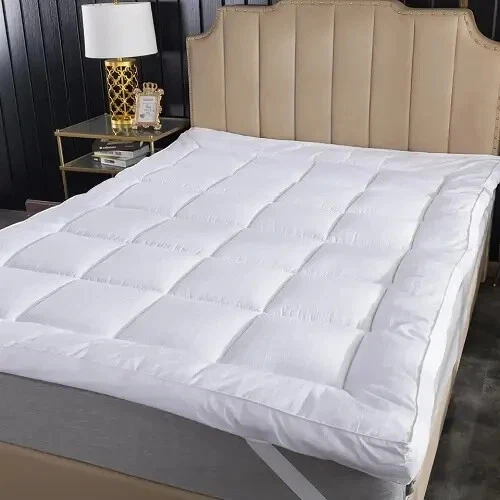 4" Inch Deep Luxury Soft Hotel Quality Microfiber Mattress Topper All Sizes 10cm