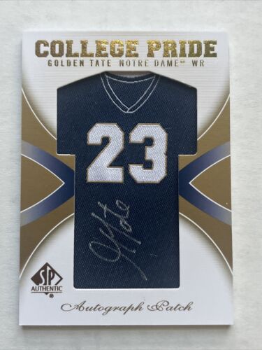 2010 Upper Deck SP Authentic #CP-GT Golden Tate College Pride RC Auto  - Picture 1 of 2
