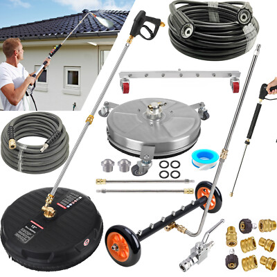 Pressure Car Power Washer Cleaner Spray Gun,Hose,Water Broom,Wand Lance,Nozzles