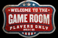 Game Room Vinyl Decal Sticker Waterproof