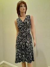 Nine West Grey Combo Cocktail Dress perfect for many events-travels well New $50