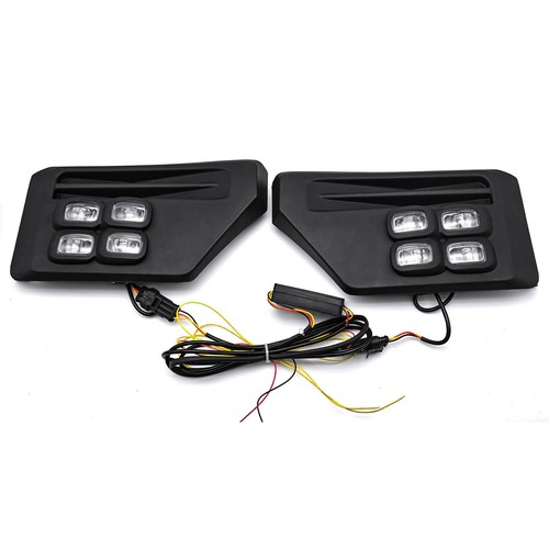 Pair Fog Lights 4-Eyes Bi-color LED Lamp For 2019-2024 Toyota Rav4 Adventure/TRD - Picture 15 of 21