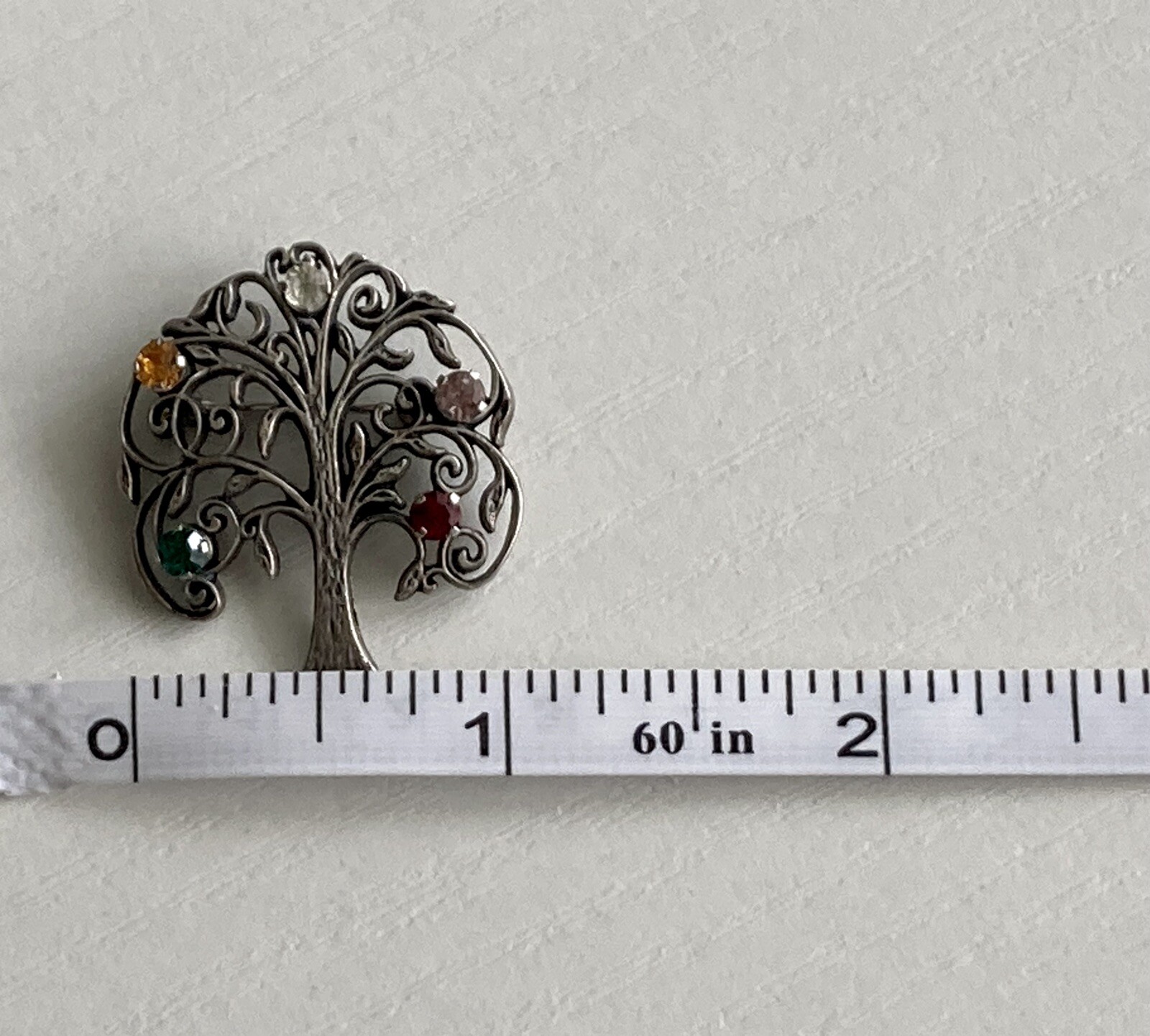 Anson Signed Sterling Silver 925 Multi Color Rhin… - image 8