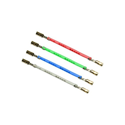 Analogis Headshell Cable HC Gold, 4 Set, Color Coded, Gold Plated (6379)