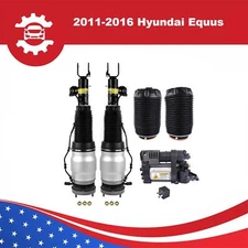 5PCS For Hyundai Equus 11-16 Air Suspension Shock & Air Spring & Compressor Pump