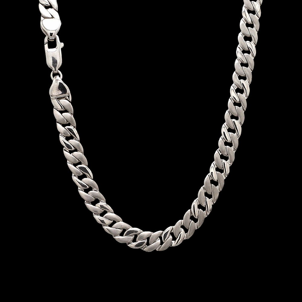 Solid Platinum Cuban Miami Chain 22 Inch Weight 94 Gram 8 MM Solid Platinum Cuban Miami Chain 22 Inch Weight 94 Gram 8 MM