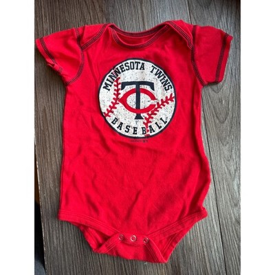 Minnesota Twins MLB Baby Bodysuit Red Short Sleeve Cotton 18M Team Athletics