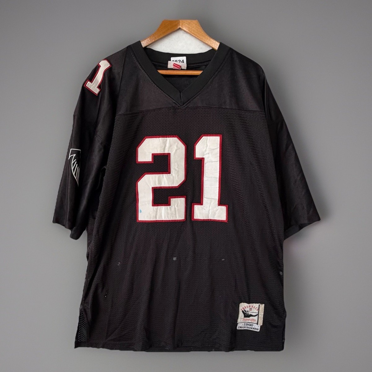 Men's Mitchell & Ness Deion Sanders #21 Atlanta Falcons 1990