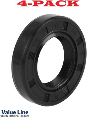 4-PACK! Value Line 12x25x7 Metric Oil Seal Buna-N Double Lip W/Spring TC 12-25-7