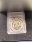 1942-D WALKING LIBERTY HALF DOLLAR - PCGS cert. With Disp. Box MS-64
