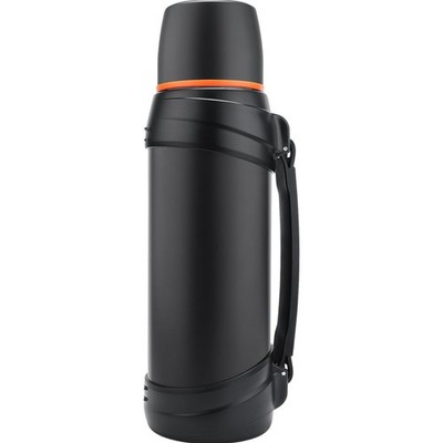 Thermoskanne 2,5L Trinkflasche Edelstahl Isolierkanne Kaffee Wasser schwarz