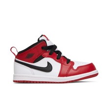 Jordan 1 Mid Toddlers Gym Red Reverse Bred Sneakers 640735-660