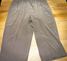 Vintage SG Sport Pants 2X 22W 24W Made in USA Elastic Waist Silky Gray/Tan