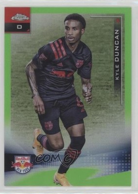 2021 Topps Chrome MLS Neon Green Refractor 63/99 Kyle Duncan #32 n0c