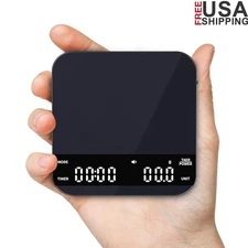 High Precision Coffee Scale 0.1g Accuracy Timer Espresso Pour Over Compact New